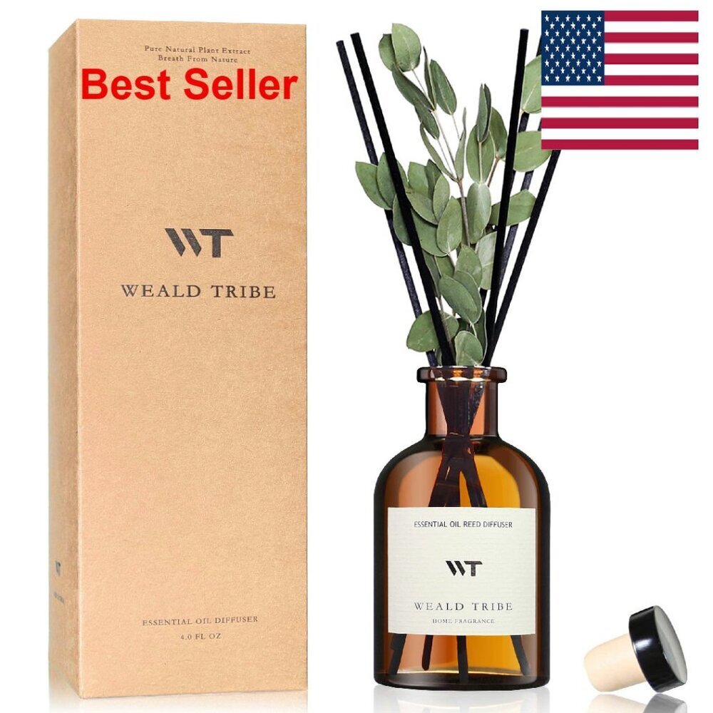 Eucalyptus Lavender Reed Diffuser Set Aromatherapy Home Office Decor Gift